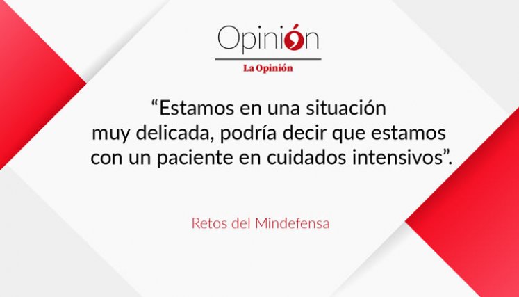Editorial: Retos del Mindefensa