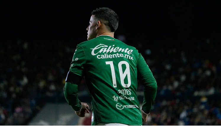 James Rodríguez, jugador del León. 