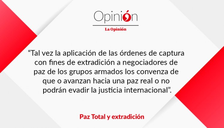 Paz Total y extradición