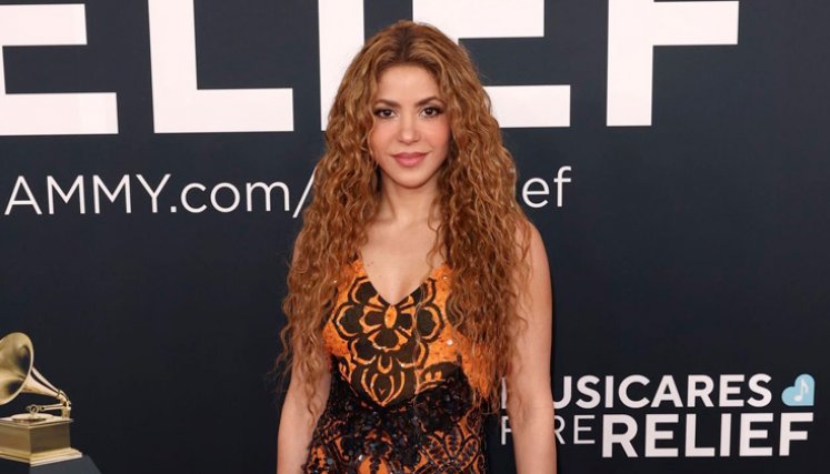 Shakira en los Grammy. Foto cortesía