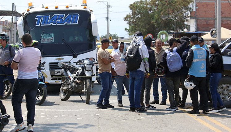 Protesta de arroceros. / Foto Carlos Ramírez-La Opinión