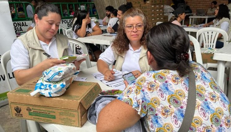 Entrega de ayudas a la población desplazada del Catatumbo/Foto Cortesía