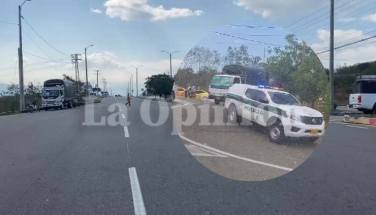 Moto abandonada en Villa del Rosario