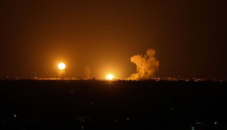 Bombardeos en Gaza. 
