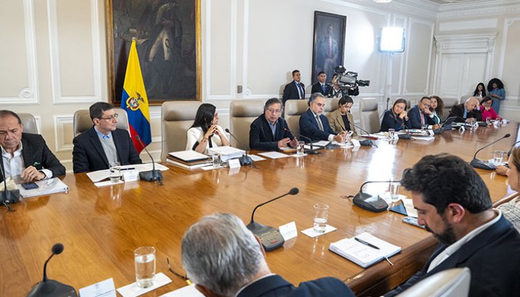 Para este lunes se espera la realización de un nuevo consejo de ministros televisado por parte del gobierno del presidente Gustavo Petro. / Foto: Colprensa.
