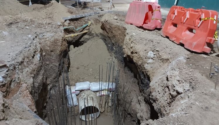 La Empresa de Servicios Públicos de Ocaña avanza con la construcción de los cruces especiales para descontaminar las aguas.