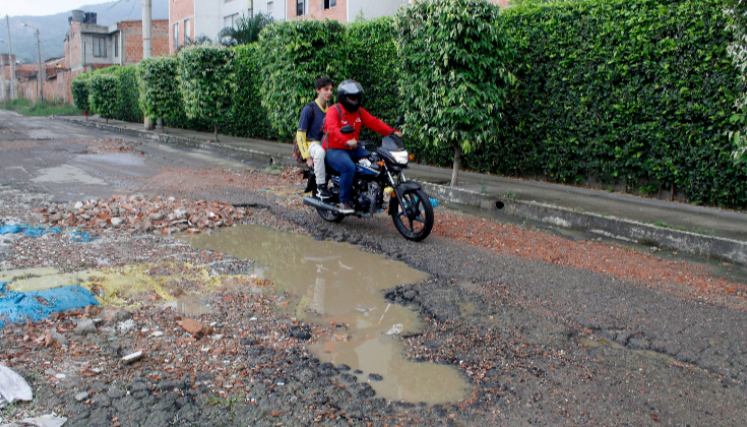 Así están las calles de Los Patios.
