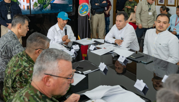 Pedro Sánchez, nuevo ministro de Defensa, visitó Cúcuta por primera vez. 