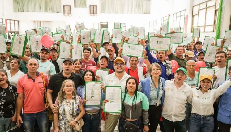 El plan Catatumbo se pone en marcha con la formalización de la propiedad campesina.