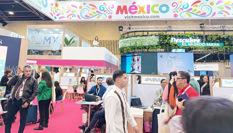 Delegación de México en la Vitrina Turística de Anato 2025. / Foto Leonardo Favio Oliveros-La Opinión