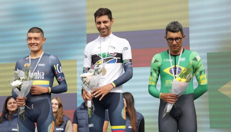 Walter Vargas, campeón de la contrarreloj individual en la categoría elite.