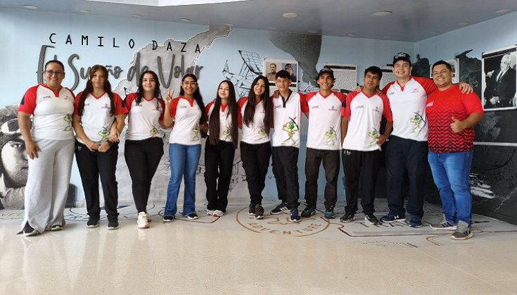 Este es el equipo de tiro con arco de que viajó al Interligas.
