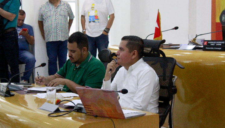 Diego Villamizar, secretario de Seguridad Ciudadana, asistió a control político en el Concejo.