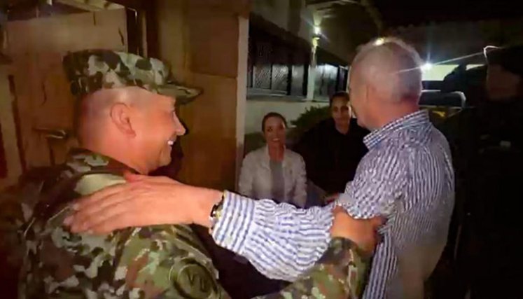 Ejército liberó al empresario secuestrado anoche en Antioquia. / Foto: Colprensa.