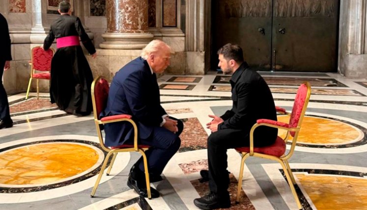 Donald Trump y Zelenski. Foto tomada de X.