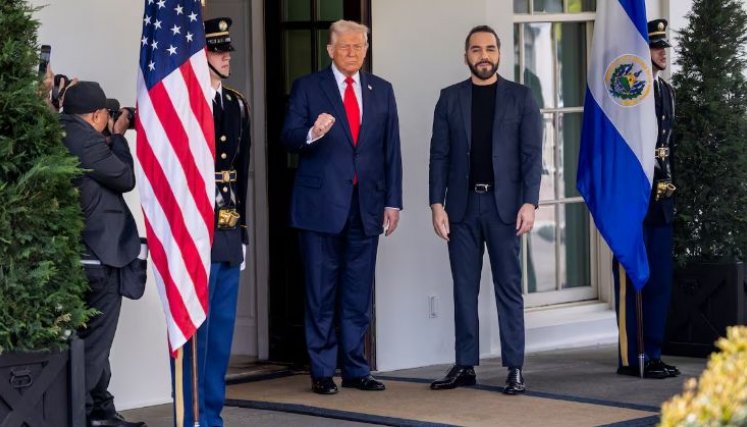 Bukele en Estados Unidos. 