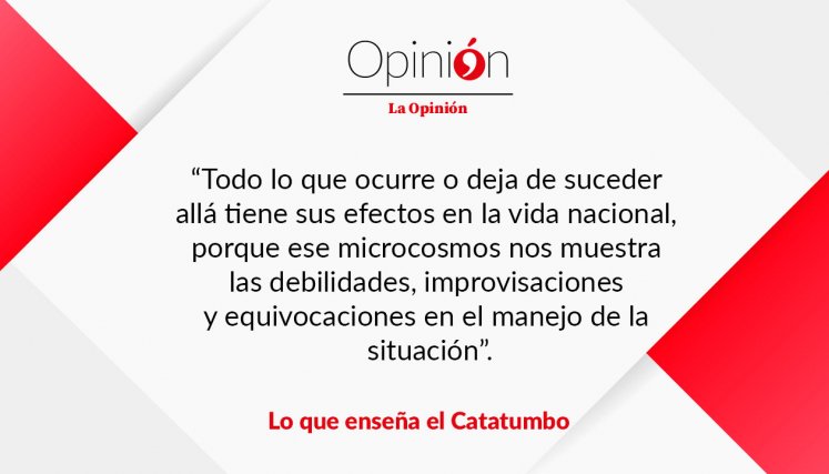 Lo que enseña el Catatumbo