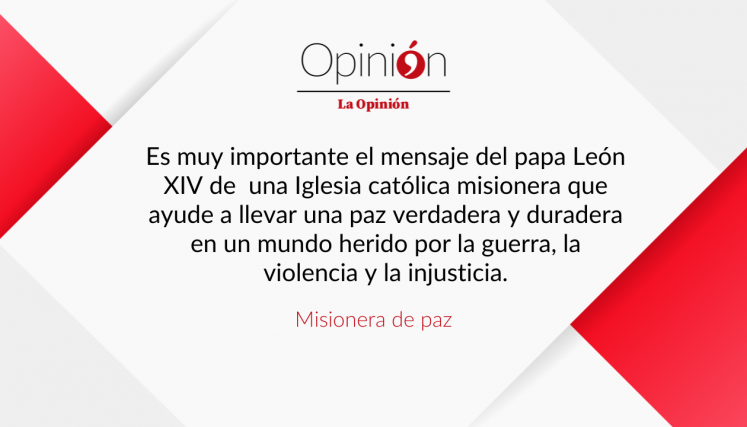 Misionera de paz