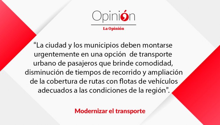 Modernizar el transporte