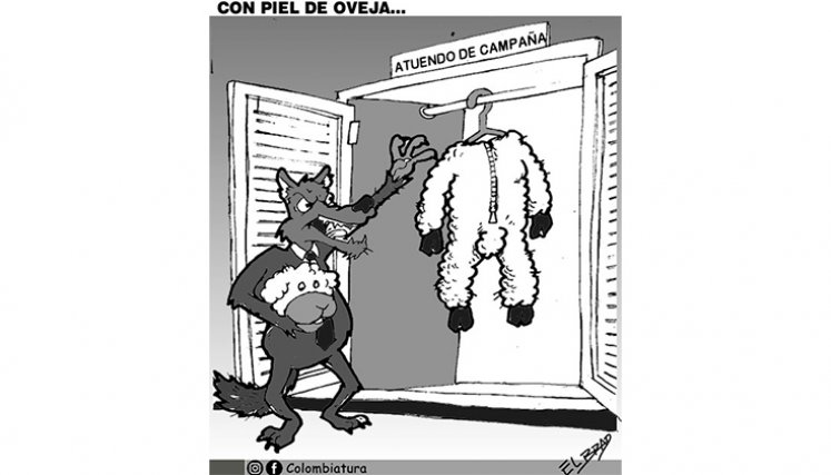 Con piel de oveja