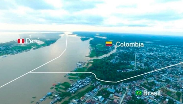 Zona limítrofe entre Colombia y Perú 