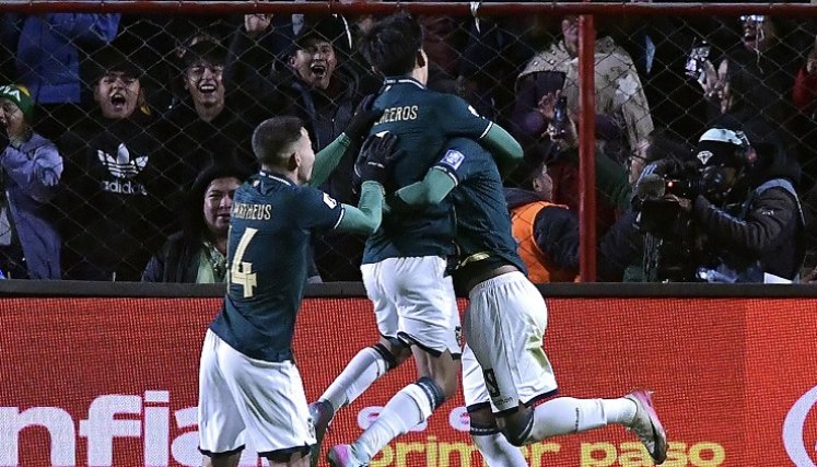 La selección boliviana de fútbol se metió en la zona de repechaje del Mundial. 