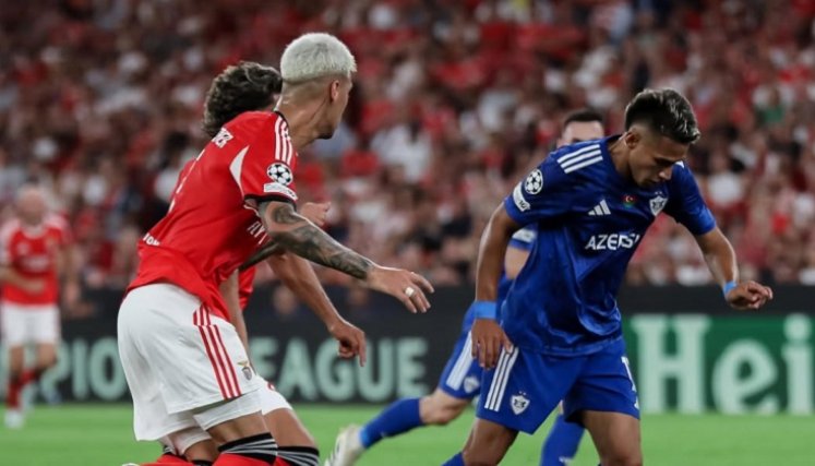 Camilo Durán marcó el segundo gol, para el empate de los azarbaiyanos frente al Benfica.