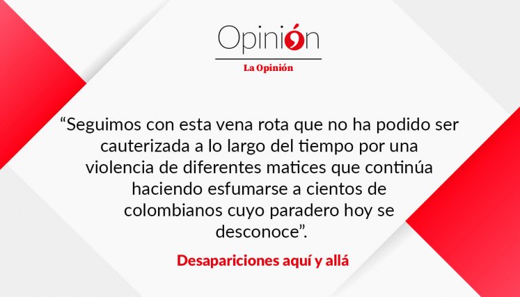 Desapariciones aquí y allá