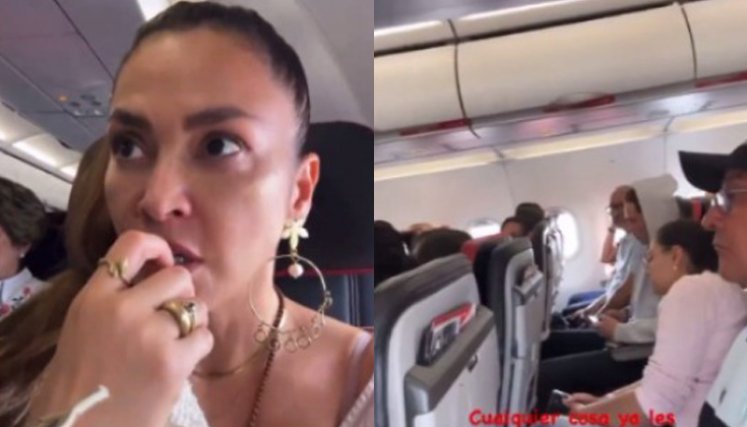 El angustiante momento que vivió la actriz Katherine Porto en el vuelo entre Bucaramanga y Bogotá