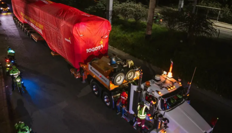Llegaron a Bogotá los primeros seis vagones del Metro