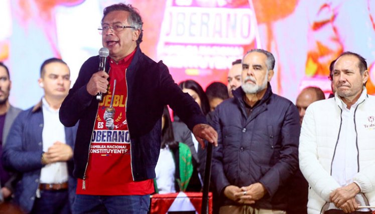 Gustavo Petro en Bogotá