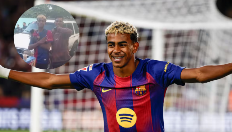 Joven idéntico a Lamine Yamal