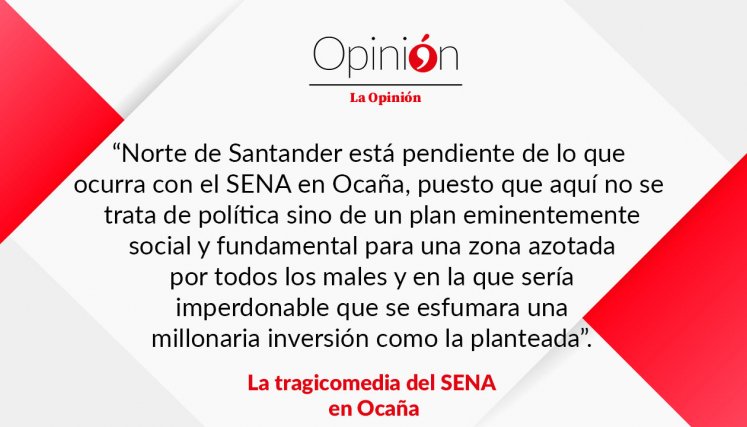 La tragicomedia del SENA en Ocaña