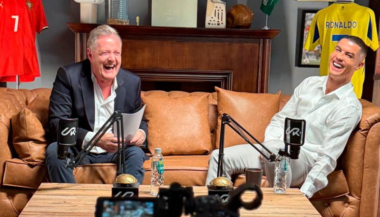 Cristiano Ronaldo y Piers Morgan
