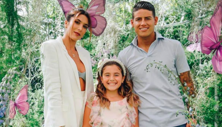 James Rodríguez y Daniela Ospina