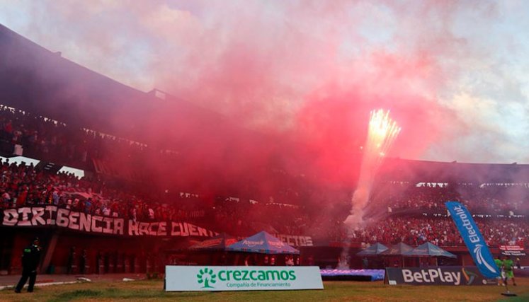 Hinchada del Cúcuta Deportivo 2025. 