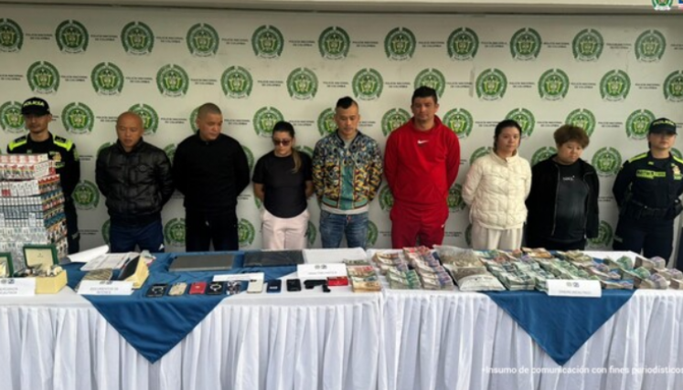 Cae red de contrabandistas de mercancías asiáticas. Seis eran ciudadanos chinos, dos colombianos.