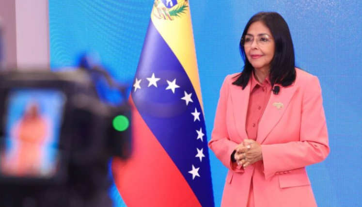 Delcy Rodríguez, presidenta interina de Venezuela. 