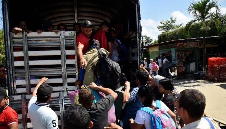 Cada días son más los desplazados del Catatumbo que arriban a Cúcuta/Foto cortesía