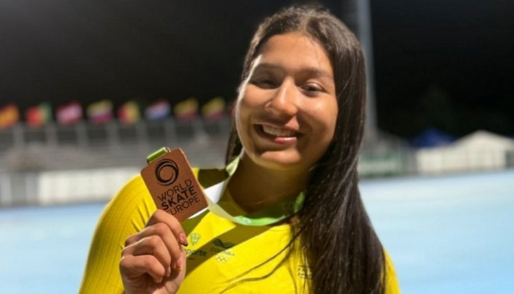 Ashly Acevedo se destacó en Italia con dos preseas.