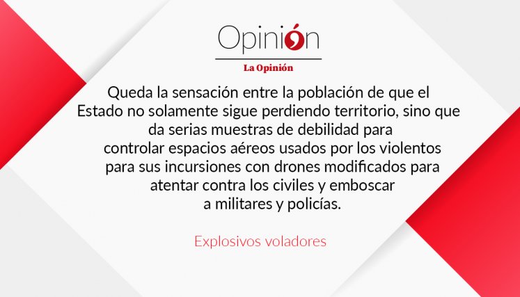 Editorial, Explosivos voladores. 26 de mayo
