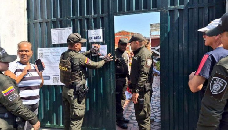 Policía Mecuc - Elecciones 2026, puestos de votación