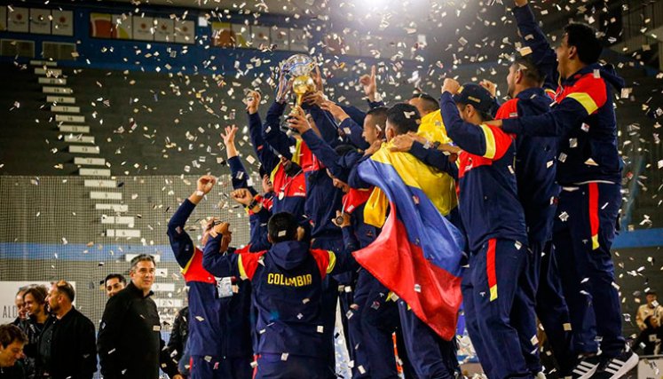Selección Colombia de futsal para sordos. 