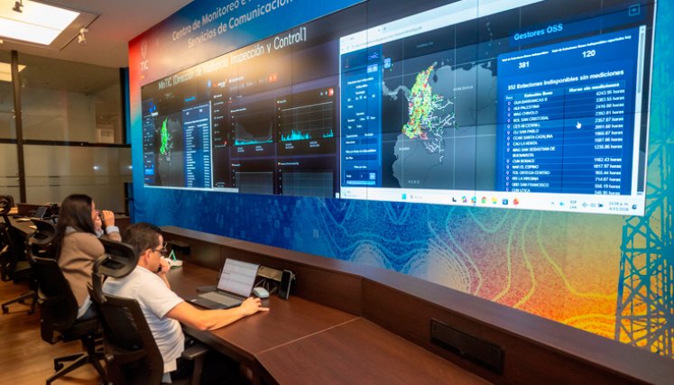 Centro de Monitoreo e Inspección de los Servicios de Comunicaciones (CMIC) del Ministerio TIC 