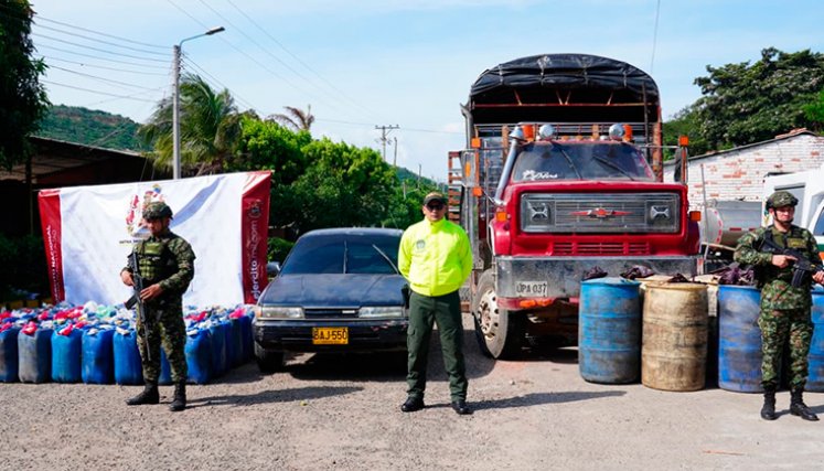Decomiso de combustible. / Foto: cortesía