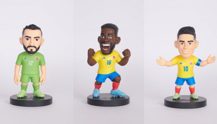 Los más fieles hinchas de la Selección Colombia podrán llevarse las figuras de los jugadores a casa