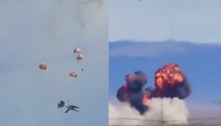 Pilotos resultaron ilesos tras choque de dos aviones de combate en Estados Unidos