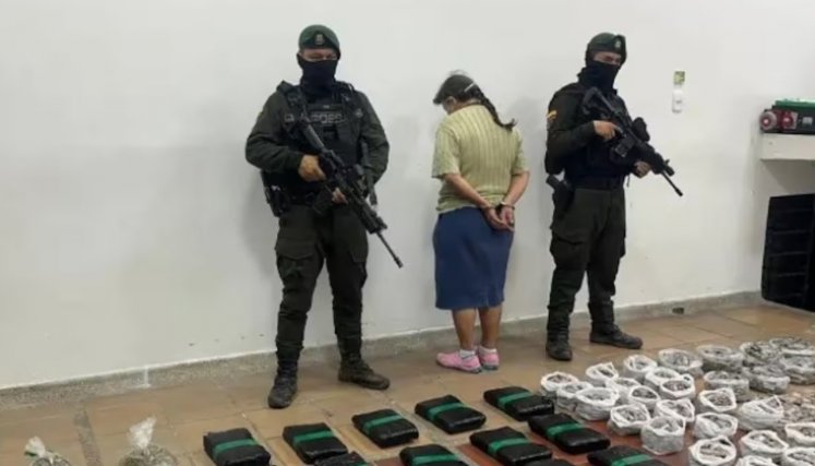 Abuela capturada en Bucaramanga.