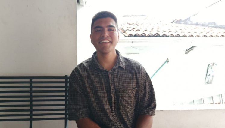 Adriel Arancibia, estudiante argentino de intercambio en Cúcuta