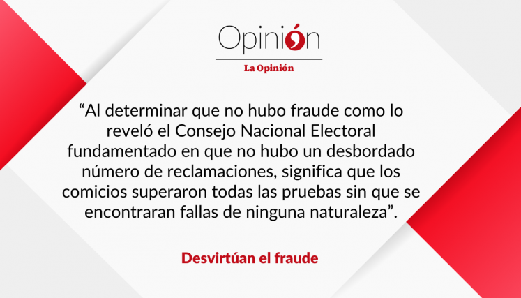Desvirtúan el fraude
